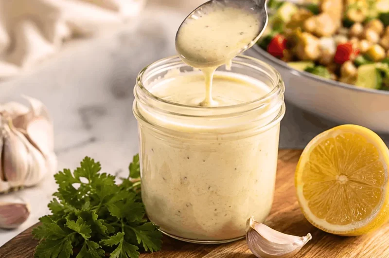 CAVA Garlic Dressing Recipe (Copycat) – Easy & Creamy