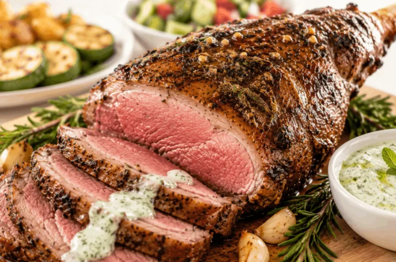 Grilled Leg of Lamb Recipe with Garlic Herb Marinade