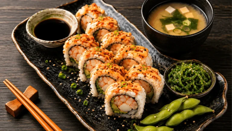 Spicy Shrimp Roll Recipe (Easy Homemade Sushi Roll)