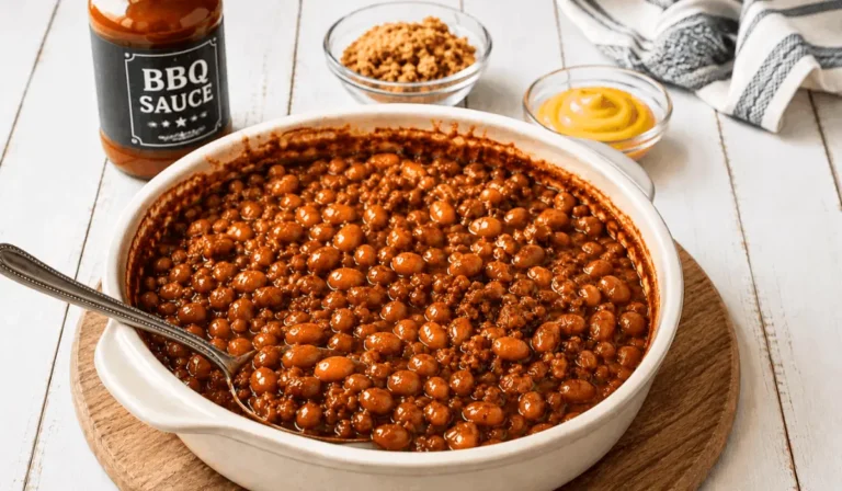 Baked Beans with Hamburger Meat – Hearty & Flavorful