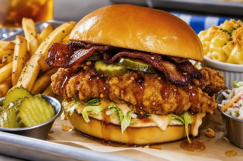 Hot Honey Fried Chicken Sandwich Recipe