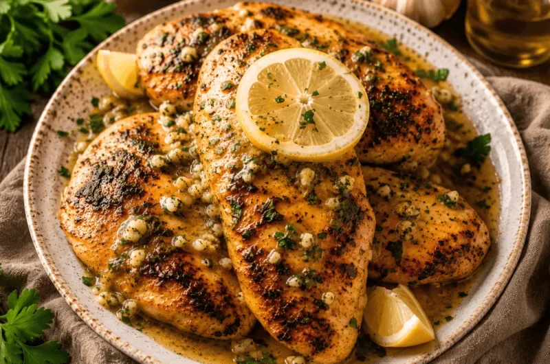 Lemon Garlic Chicken Longhorn Recipe (Steakhouse Copycat)